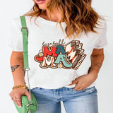 MERRY Round Neck Christmas Sweatshirt - White