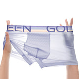 Men's Ice Silk Boxer Briefs - Fruit Green