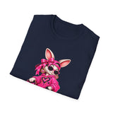 Kangaroo Skater Pink Graphic T-Shirt