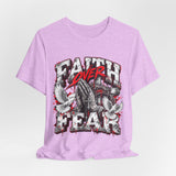Faith Over Fear T‑Shirt — Prayer Hands & Doves Christian Tee