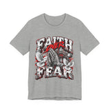 Faith Over Fear T‑Shirt — Prayer Hands & Doves Christian Tee