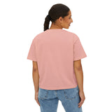 Boxy Tee — Pink Bow Girl Graphic Crop Tee