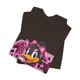 Delicious Pink Duck Graphic Tee — Cute Retro Streetwear T-Shirt