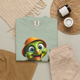 Cute Turtle Graphic T-Shirt — Thumbs-Up Cartoon Turtle Design