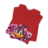 Delicious Pink Duck Graphic Tee — Cute Retro Streetwear T-Shirt
