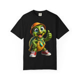 Cute Turtle Graphic T-Shirt — Thumbs-Up Cartoon Turtle Design