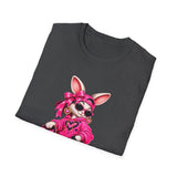 Kangaroo Skater Pink Graphic T-Shirt