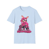 Kangaroo Skater Pink Graphic T-Shirt