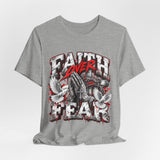Faith Over Fear T‑Shirt — Prayer Hands & Doves Christian Tee