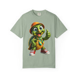 Cute Turtle Graphic T-Shirt — Thumbs-Up Cartoon Turtle Design