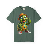 Cute Turtle Graphic T-Shirt — Thumbs-Up Cartoon Turtle Design