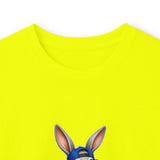 Skateboard Bunny Long Sleeve Tee — Blue Rabbit Skate Graphic