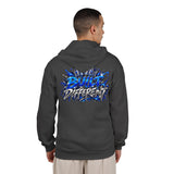 Blue Panther Streetwear Graphic Zip-Up Hoodie