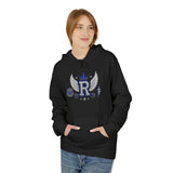 Royal R Crest Hoodie — Winged Letter R Crown Graphic Hoodie