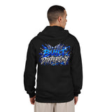Blue Panther Streetwear Graphic Zip-Up Hoodie