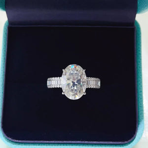 8 carat moissanite ring crafted in 925 sterling silver with a brilliant sparkling gemstone.