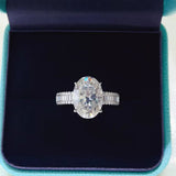 8 carat moissanite ring crafted in 925 sterling silver with a brilliant sparkling gemstone.