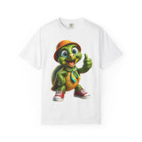 Cute Turtle Graphic T-Shirt — Thumbs-Up Cartoon Turtle Design
