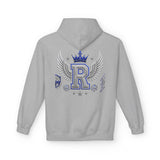 Royal R Crest Hoodie — Winged Letter R Crown Graphic Hoodie