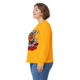 Money Makes Moves Teddy Bear Graphic Long Sleeve Shirt