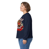 Money Makes Moves Teddy Bear Graphic Long Sleeve Shirt
