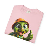 Cute Turtle Graphic T-Shirt — Thumbs-Up Cartoon Turtle Design