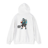 Basketball Hoodie — 'New Day' Street Art Graphic Basketball Player Sweatshirt