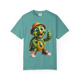 Cute Turtle Graphic T-Shirt — Thumbs-Up Cartoon Turtle Design