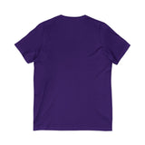 Pink Butterfly Girl V‑Neck Tee — Cute Afrocentric Illustration