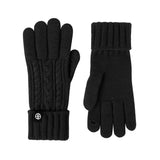 Knitted winter outdoor cycling gloves for cold-weather riding and outdoor activities.
