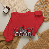 Crewneck Sweatshirt – 'Fear Nothing' Gothic Crown Graphic