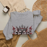 Crewneck Sweatshirt – 'Fear Nothing' Gothic Crown Graphic