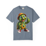 Cute Turtle Graphic T-Shirt — Thumbs-Up Cartoon Turtle Design