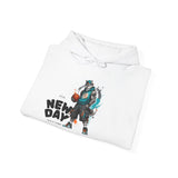 Basketball Hoodie — 'New Day' Street Art Graphic Basketball Player Sweatshirt