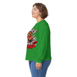 Money Makes Moves Teddy Bear Graphic Long Sleeve Shirt