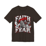 Faith Over Fear T‑Shirt — Prayer Hands & Doves Christian Tee