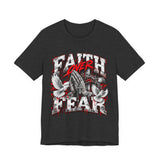 Faith Over Fear T‑Shirt — Prayer Hands & Doves Christian Tee