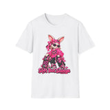 Kangaroo Skater Pink Graphic T-Shirt
