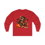 Halloween Streetwear Teddy Bear Graphic Long Sleeve