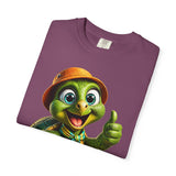 Cute Turtle Graphic T-Shirt — Thumbs-Up Cartoon Turtle Design