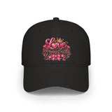 Love Yourself Graphic Embroidered Cap