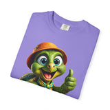Cute Turtle Graphic T-Shirt — Thumbs-Up Cartoon Turtle Design