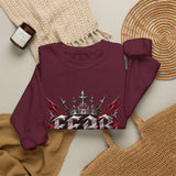 Crewneck Sweatshirt – 'Fear Nothing' Gothic Crown Graphic