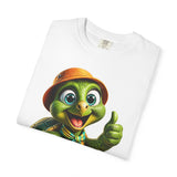 Cute Turtle Graphic T-Shirt — Thumbs-Up Cartoon Turtle Design
