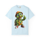 Cute Turtle Graphic T-Shirt — Thumbs-Up Cartoon Turtle Design