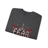 Crewneck Sweatshirt – 'Fear Nothing' Gothic Crown Graphic