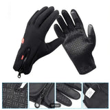 Winter sports touchscreen thermal gloves with waterproof and windproof protection for skiing and cold-weather outdoor activities.