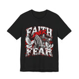 Faith Over Fear T‑Shirt — Prayer Hands & Doves Christian Tee