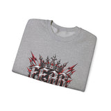 Crewneck Sweatshirt – 'Fear Nothing' Gothic Crown Graphic