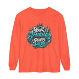 Unisex Keep Going Motivational Graphic Long Sleeve T-Shirt